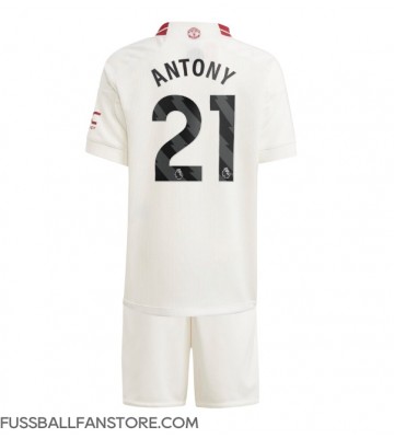 Manchester United Antony #21 Replik 3rd trikot Kinder 2023-24 Kurzarm (+ Kurze Hosen)